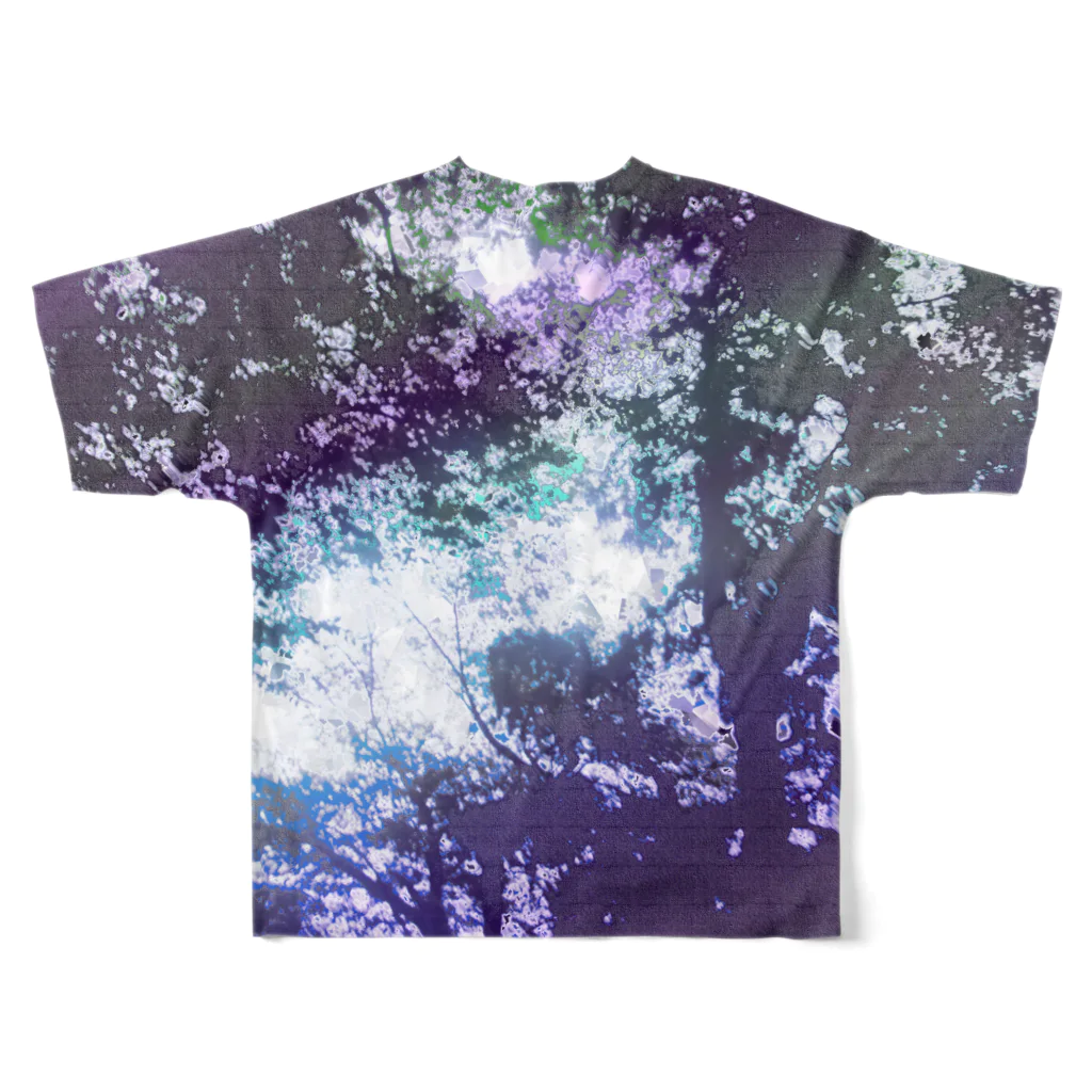 水草の森１ フルグラフィックTシャツの背面