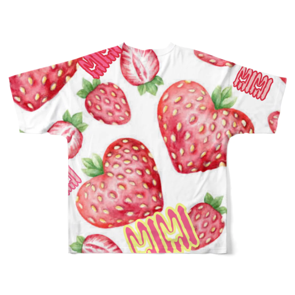 MIMIshopのMIMIBerry フルグラフィックTシャツの背面