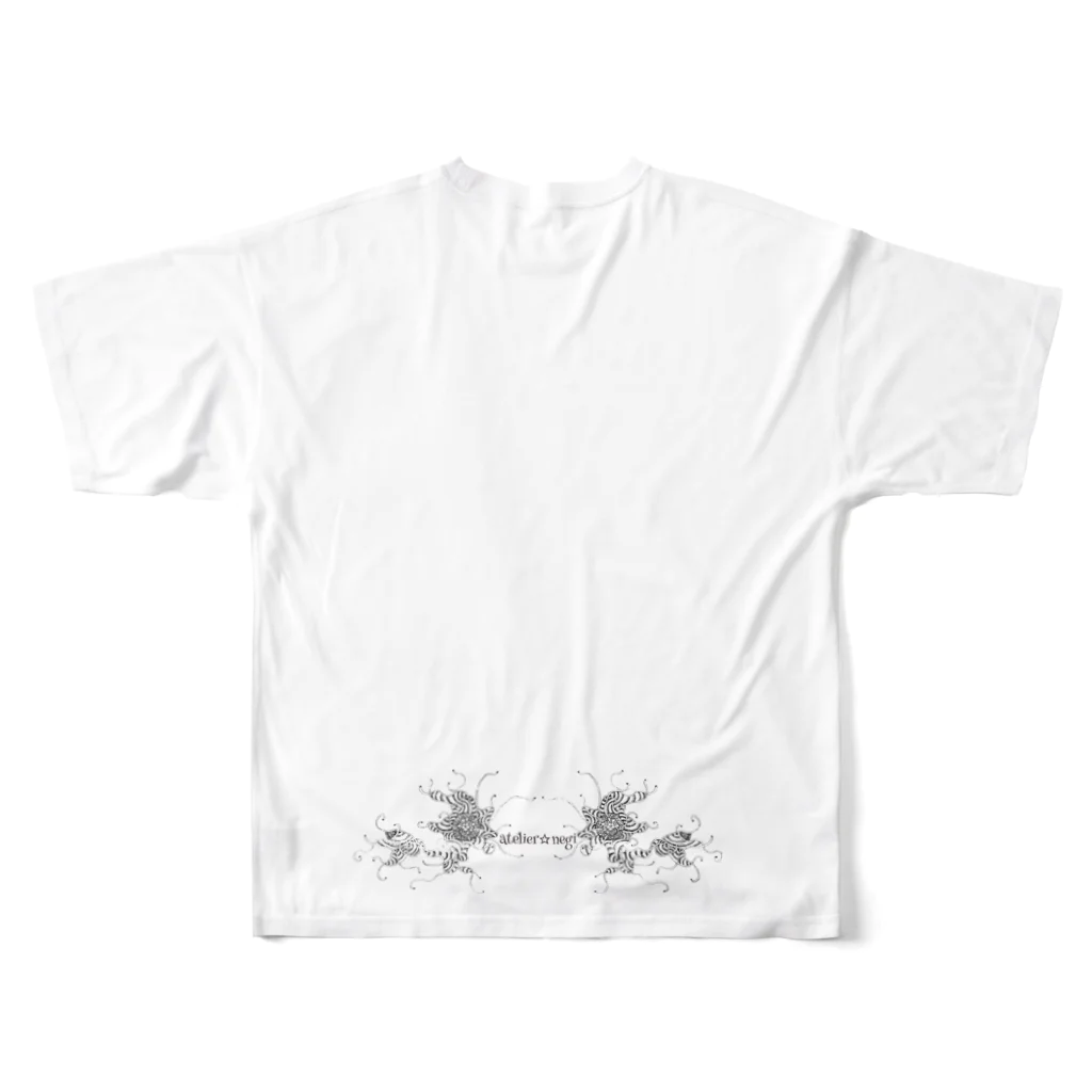 アトリエ葱のフェアリーダスト All-Over Print T-Shirt :back