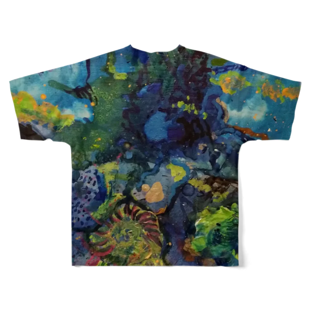 SPADAのCells and chloroplasts All-Over Print T-Shirt :back