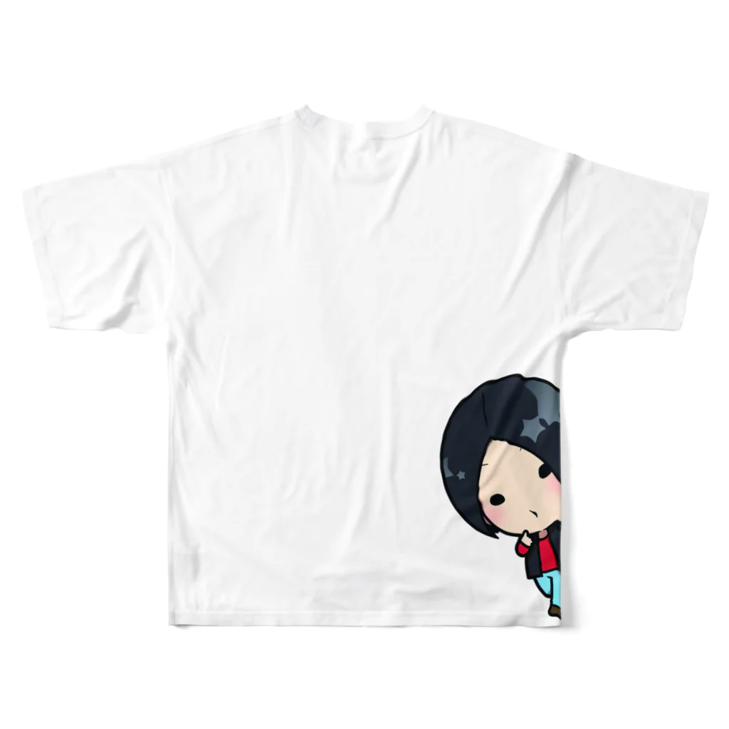 ヨルモノのヨルモノTシャツ・くーちゃん All-Over Print T-Shirt :back