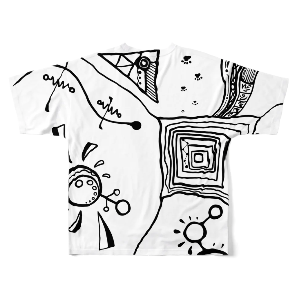 せろーのゴミ箱のふわふわ All-Over Print T-Shirt :back