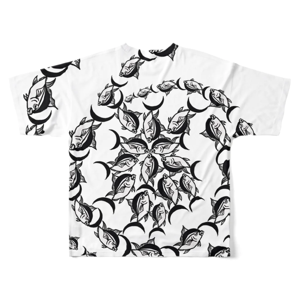 Komichiのマグるぐる(WHITE) All-Over Print T-Shirt :back