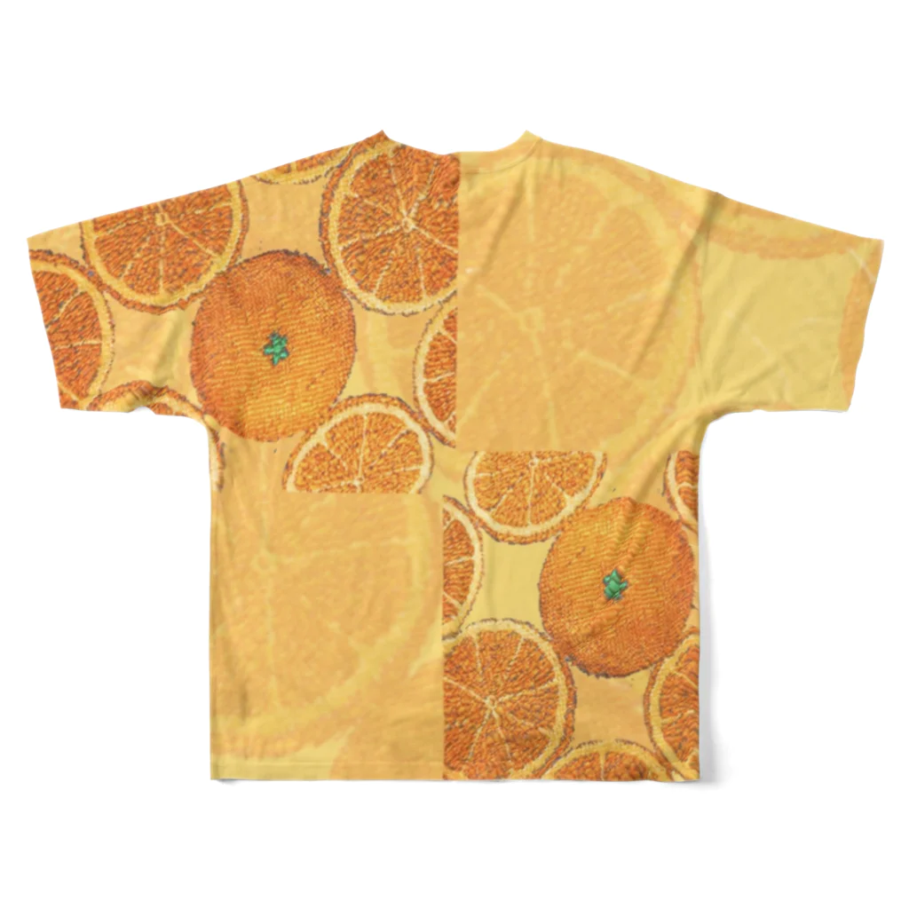 KomichiのOrange&egnarO All-Over Print T-Shirt :back