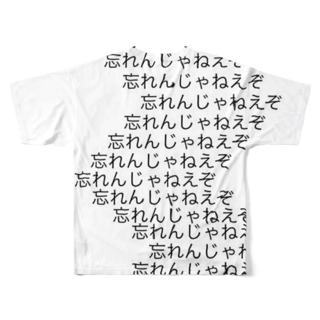 i-chidaの存在感ない人用の服 フルグラフィックTシャツの背面