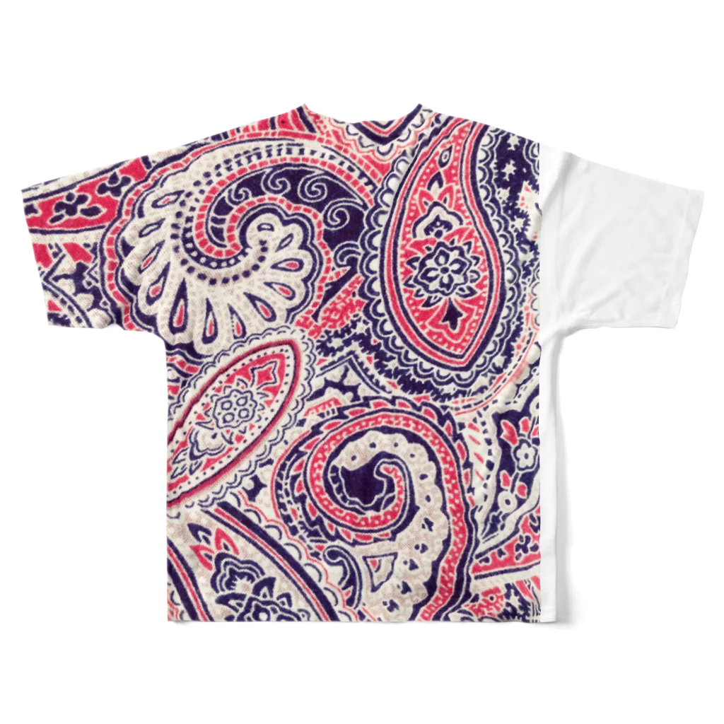 moililiのPAISLEY All-Over Print T-Shirt :back