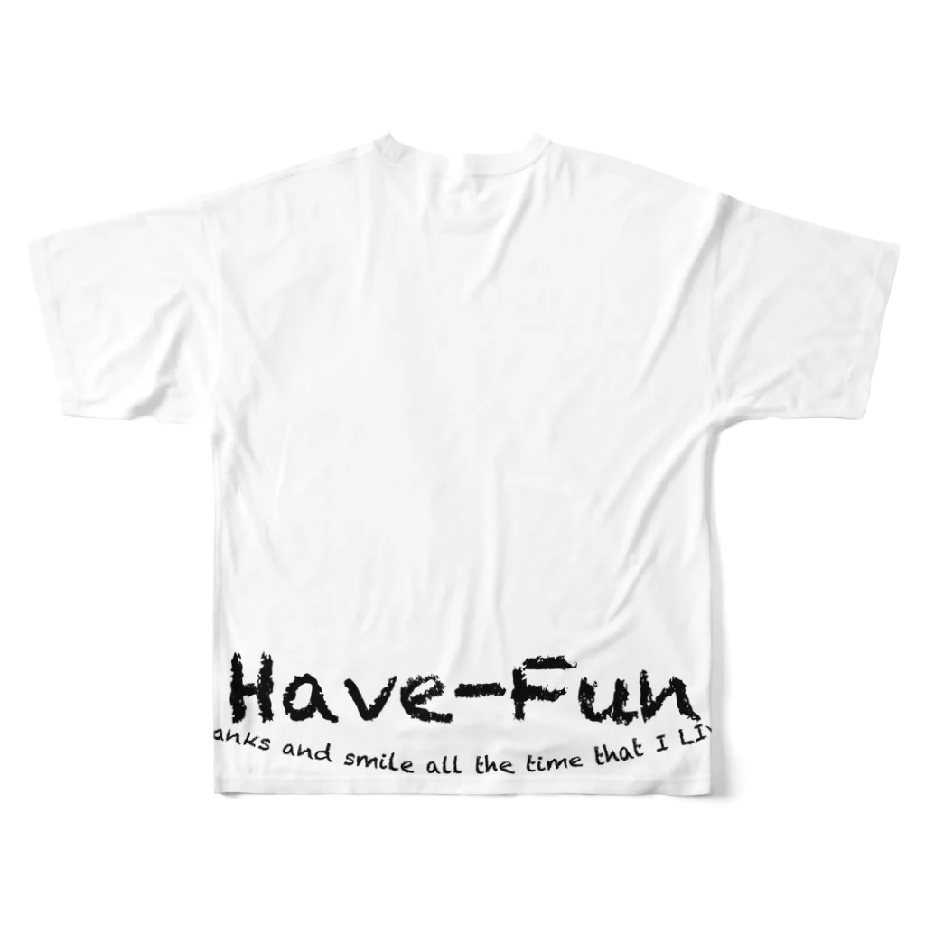 HaveーFun 嘉のHaveーFun　CreatureグラフィックTシャツ フルグラフィックTシャツの背面