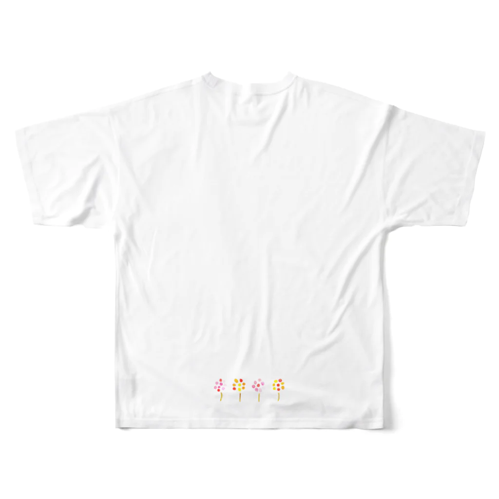 .porteのfleur フルグラフィックTシャツの背面