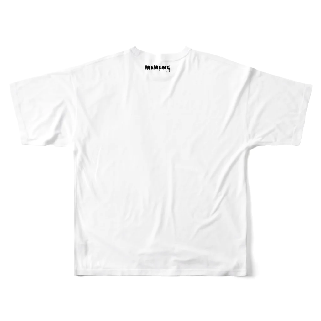 meMEmeの破壊 All-Over Print T-Shirt :back