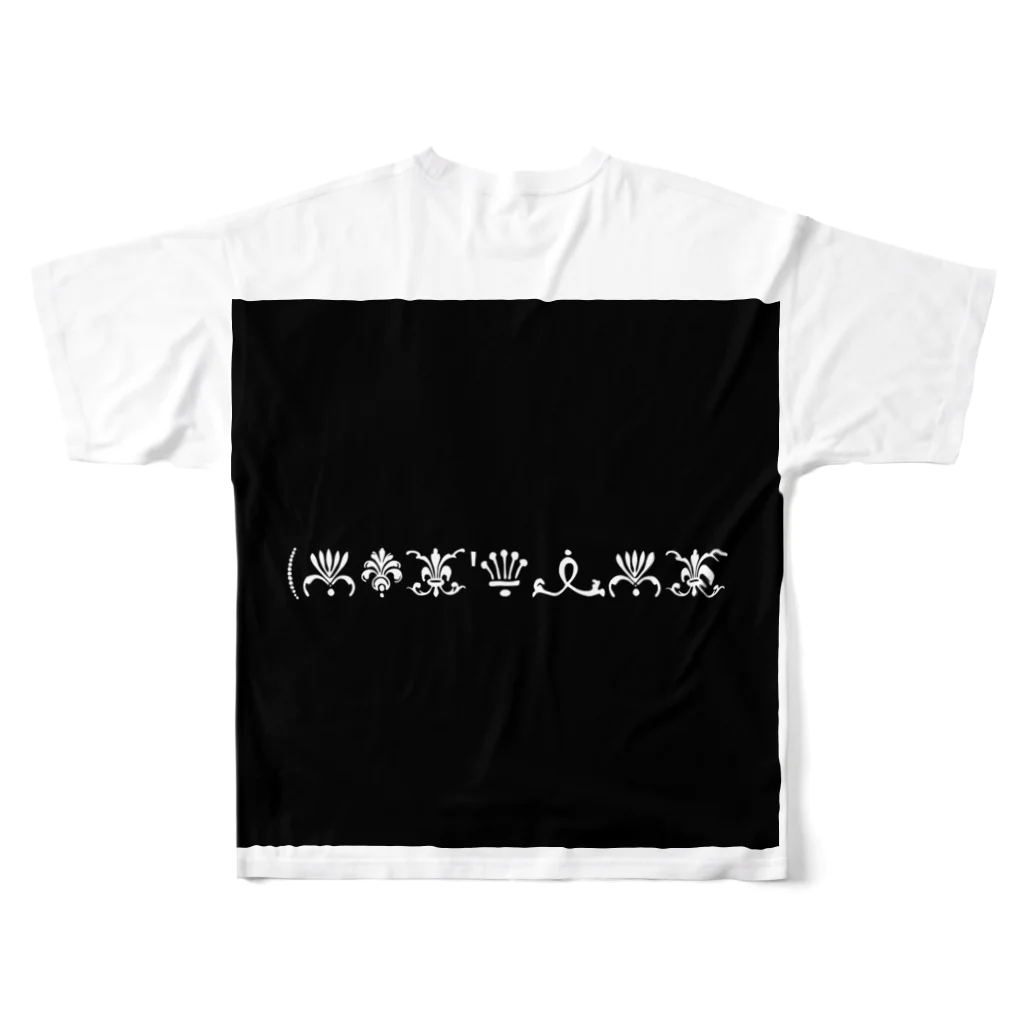 Lost'knotの6が3個 フルグラフィックTシャツの背面