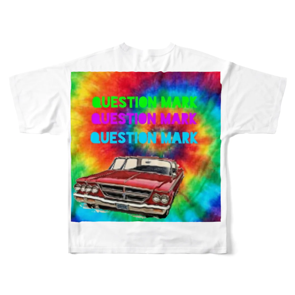 QUESTIONMARKのTrip apparel フルグラフィックTシャツの背面