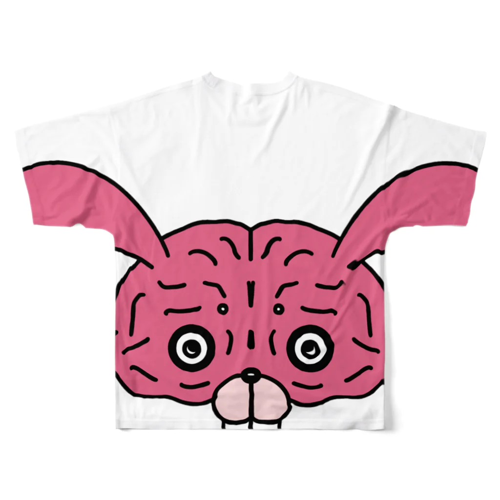 クダンガミの脳みそウサギ All-Over Print T-Shirt :back