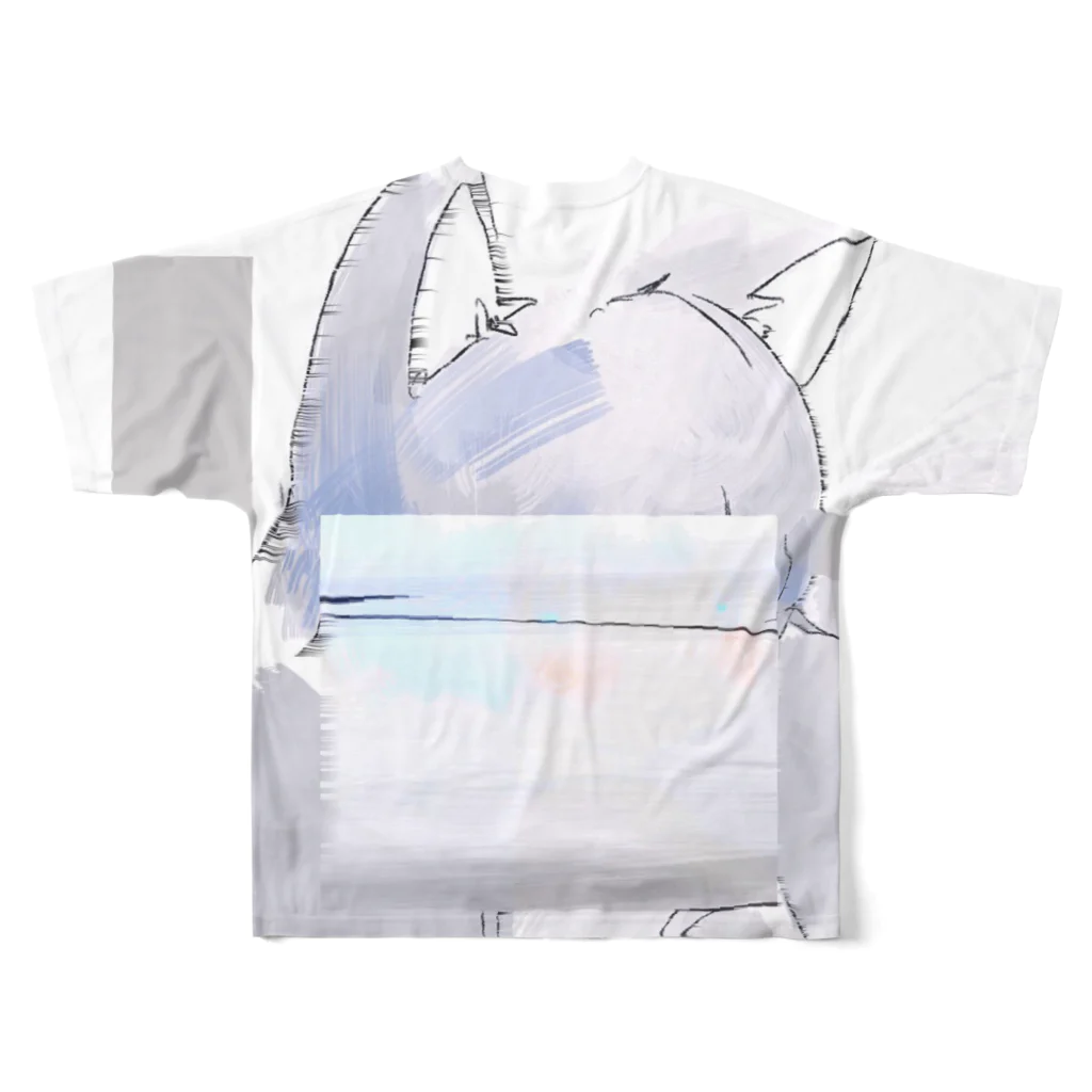 ゆーきんの絵ぐっずのɔ!ʇɹon's dɹǝɐɯ All-Over Print T-Shirt :back