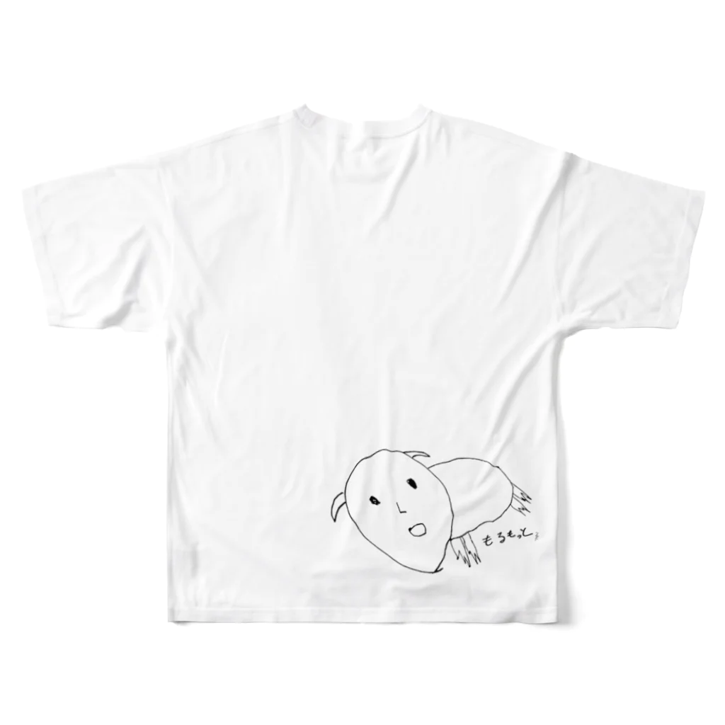 屋根裏ひみつ結社のWAROLIER-ワロリエ-『もるもっと』 フルグラフィックTシャツの背面