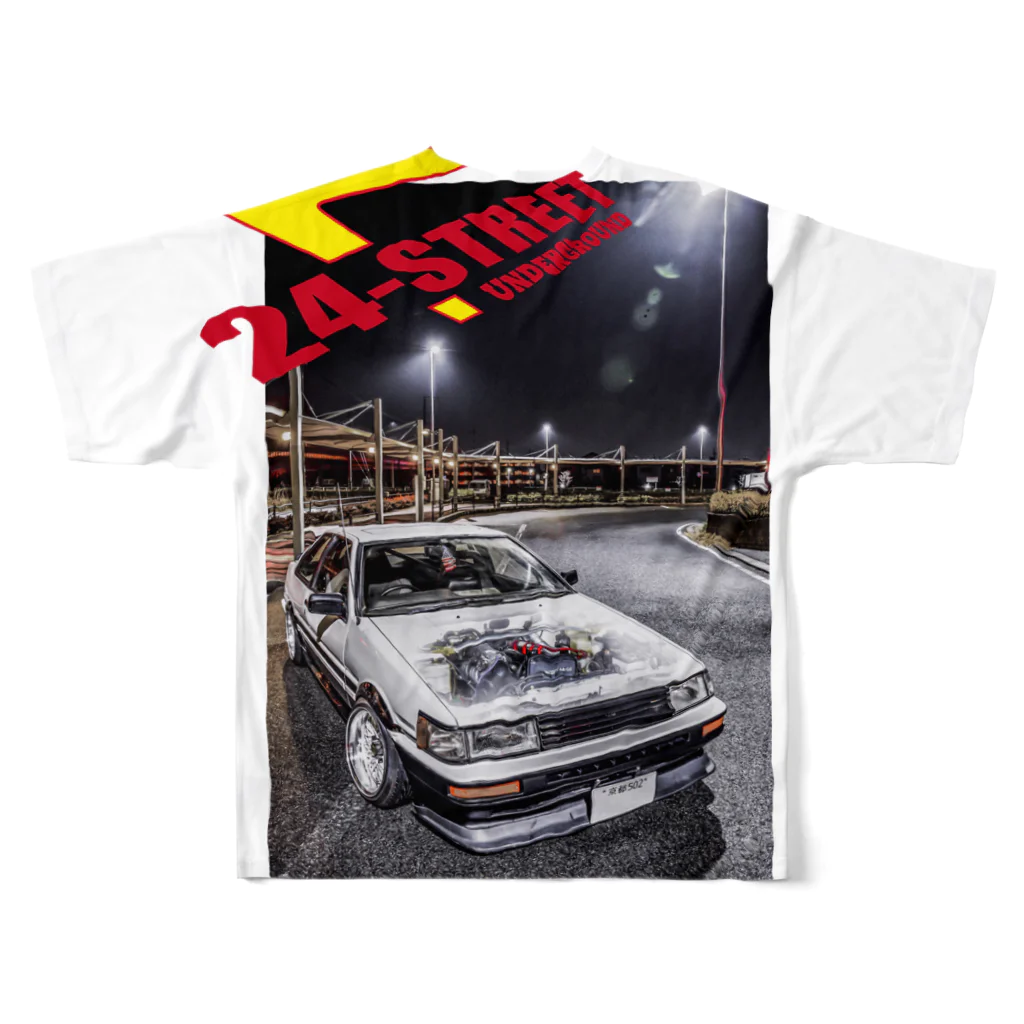 24_Street_comの24-Street-AE86_1 All-Over Print T-Shirt :back