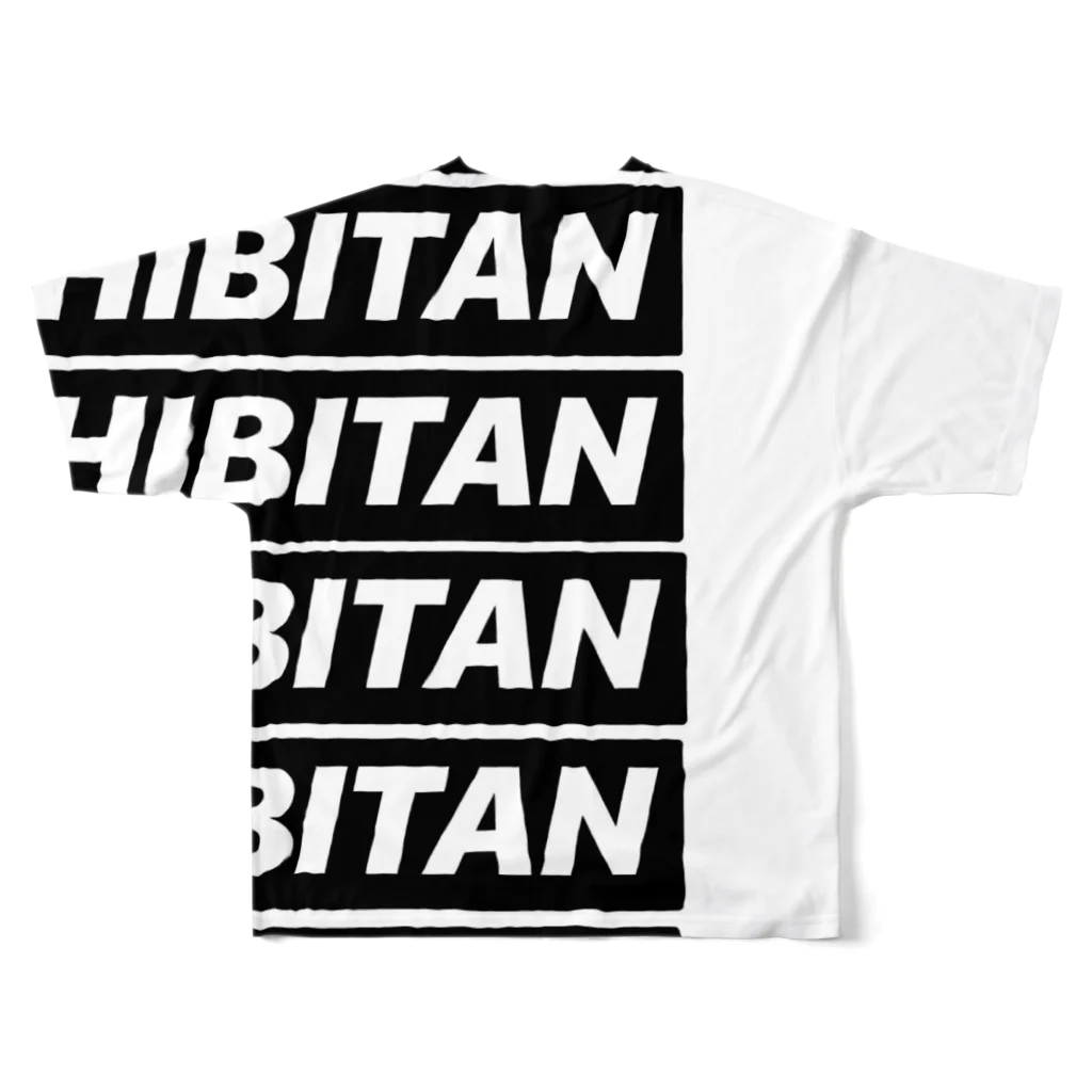 響のHIBITAN フルグラフィックTシャツの背面