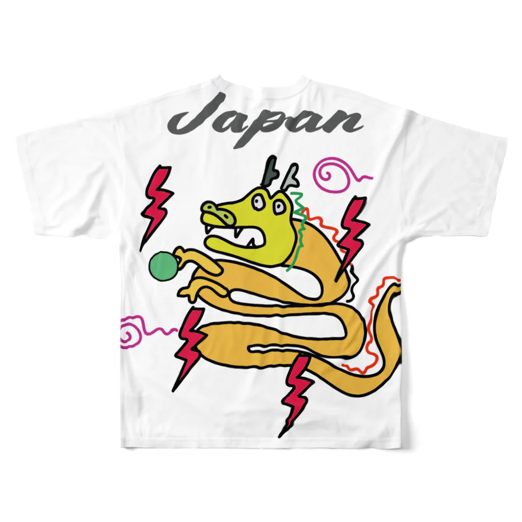 seventy_sevenのdokosuka japan フルグラフィックTシャツの背面