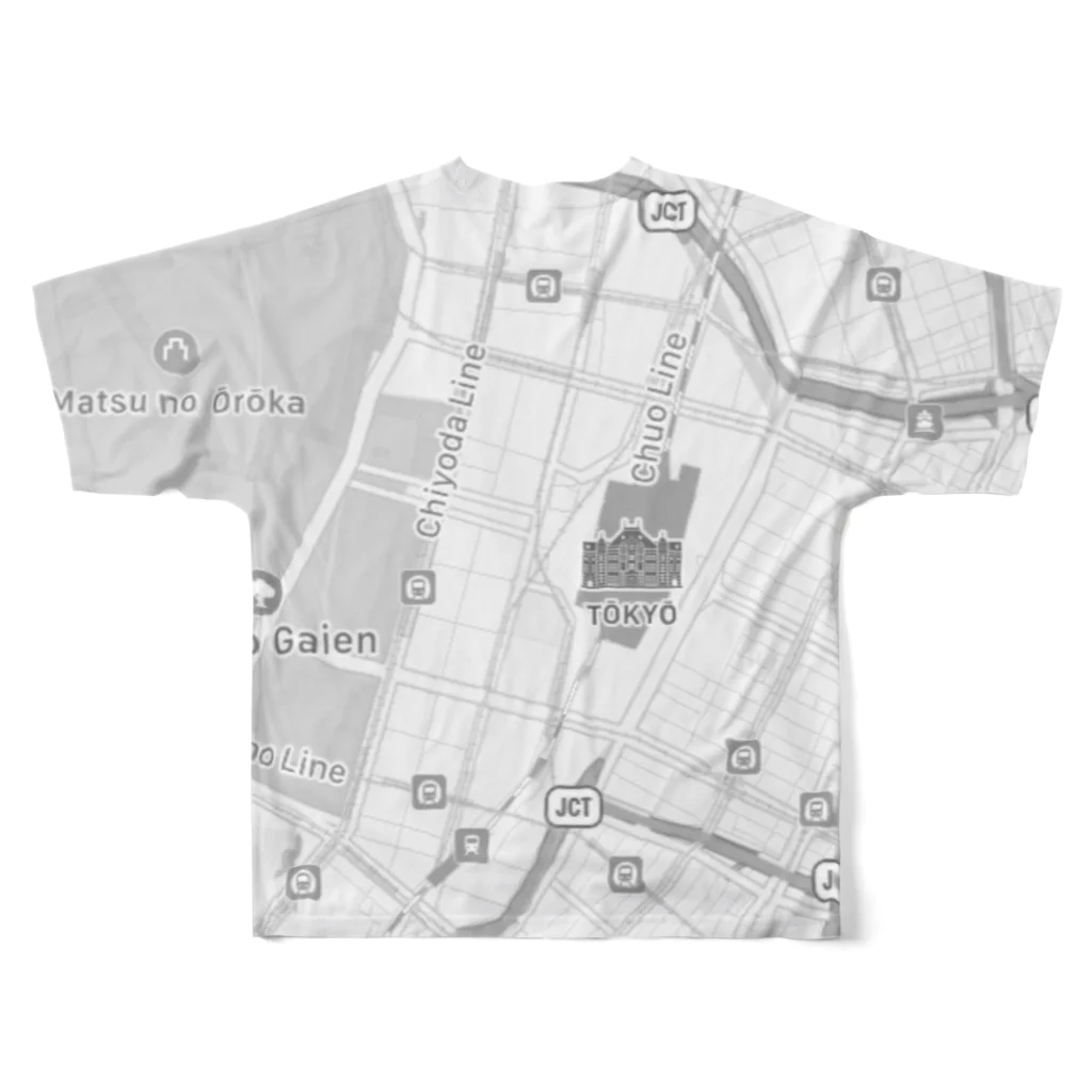 AnoguchiのTOKYO フルグラフィックTシャツの背面