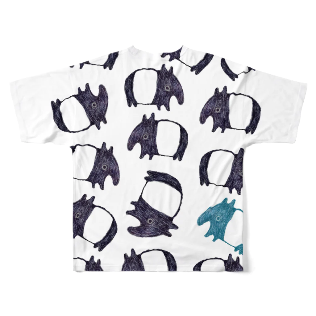 SWのやたらめたらとバク All-Over Print T-Shirt :back