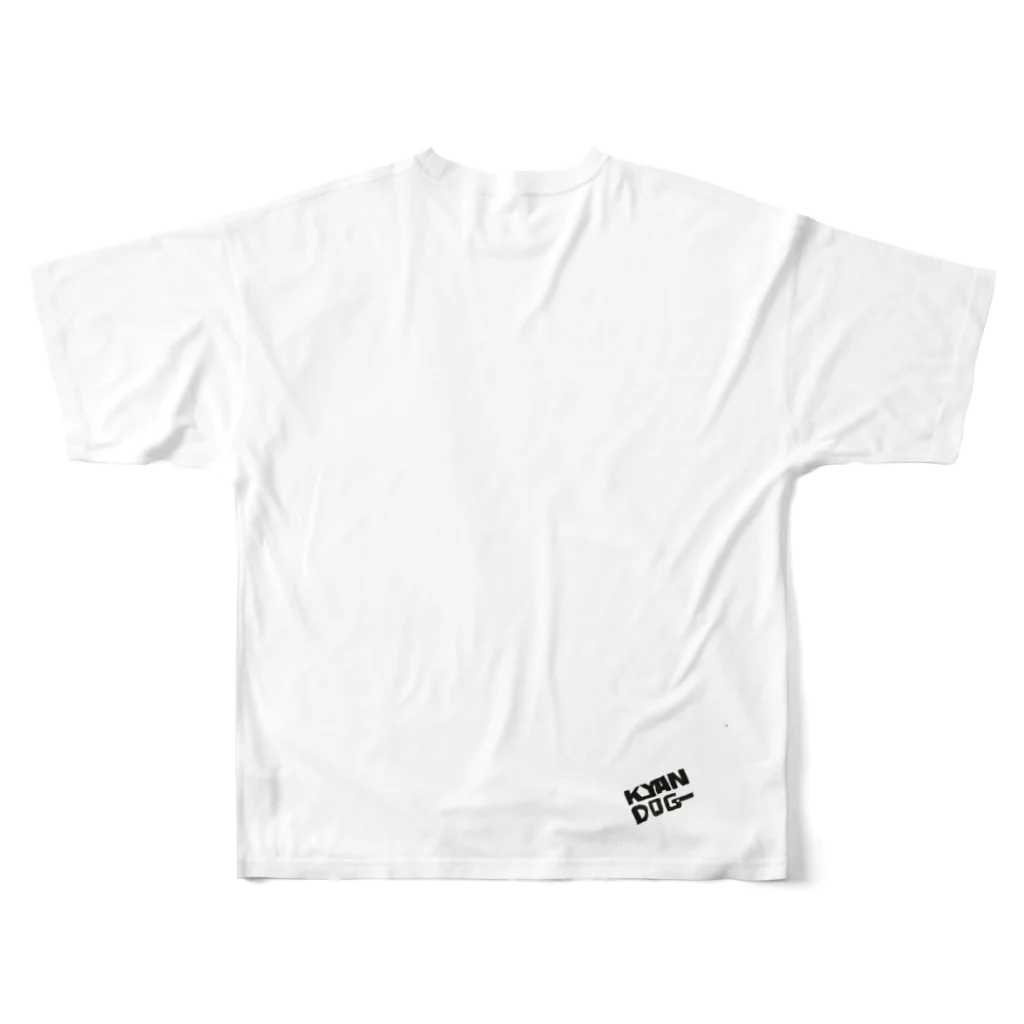 kyan-dog shopのきょーりゅー All-Over Print T-Shirt :back