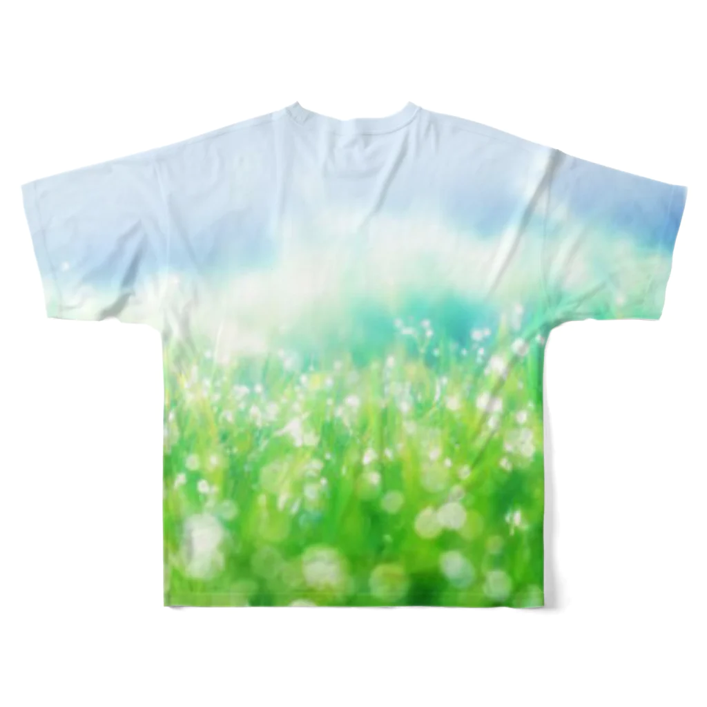 神十田ツイッターまとめフォームの草木Tシャツ フルグラフィックTシャツの背面