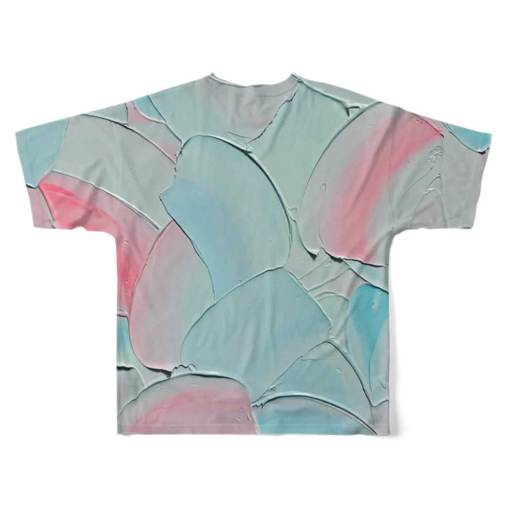Yoshiki house 岡村芳樹のCotton candy sea  All-Over Print T-Shirt :back