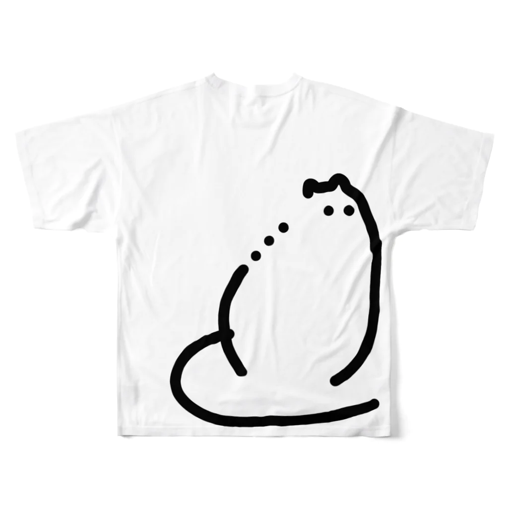 ひまのねこ フルグラフィックTシャツの背面