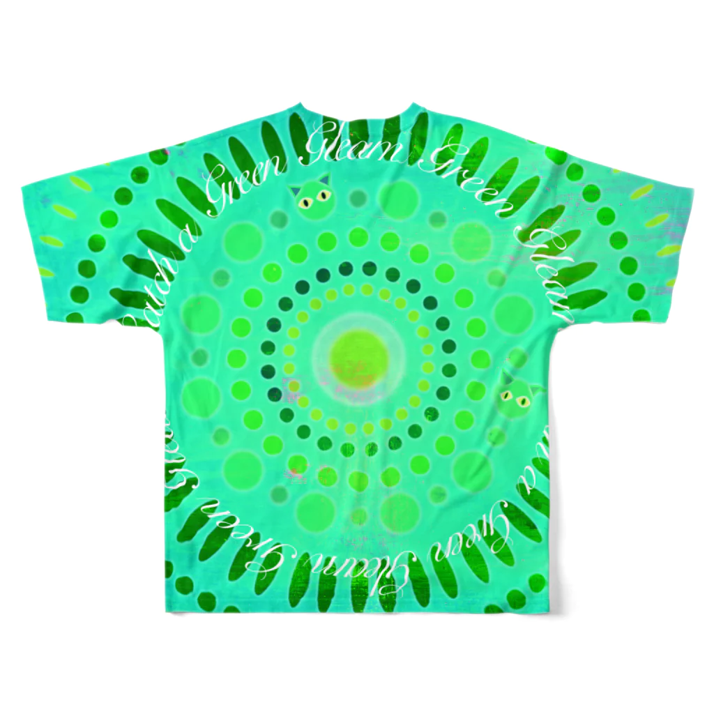 Green GleamsのCatch a Green Gleam T-shirt 1 フルグラフィックTシャツの背面