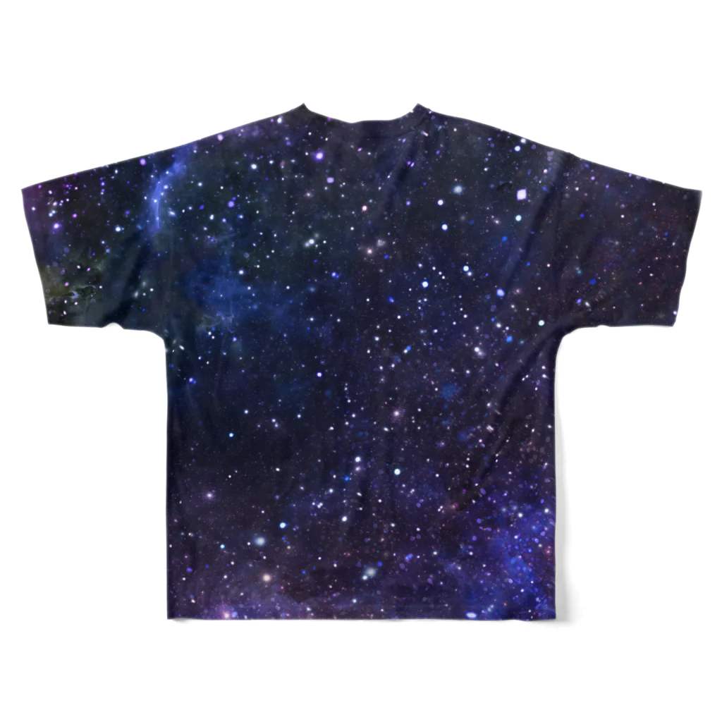 ずーもやのスペースキャット All-Over Print T-Shirt :back