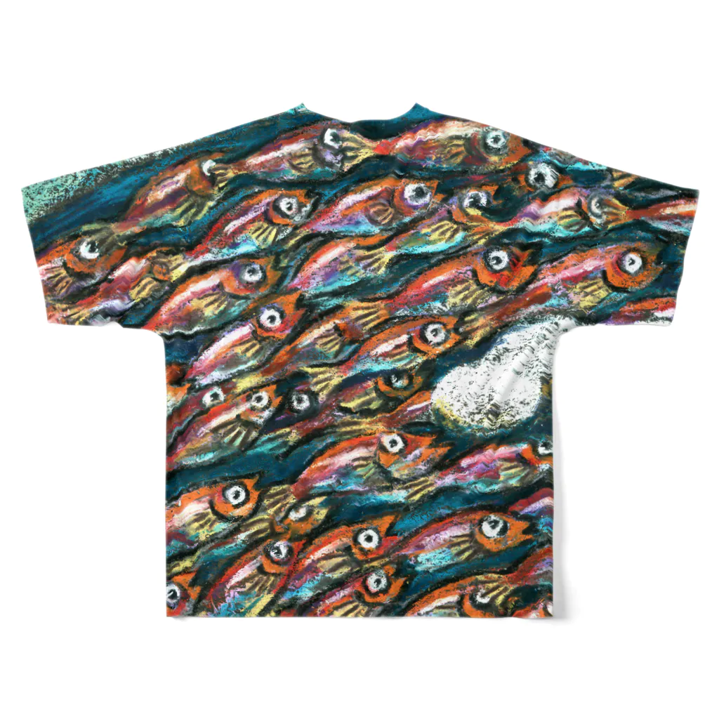 なまらやのスクガラスの海 All-Over Print T-Shirt :back