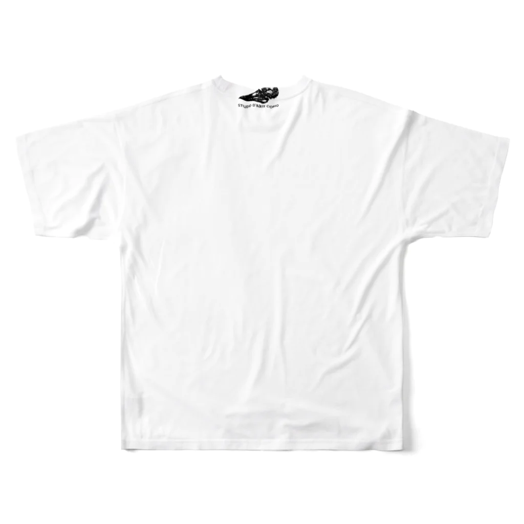 小田隆のトラ（横顔） All-Over Print T-Shirt :back