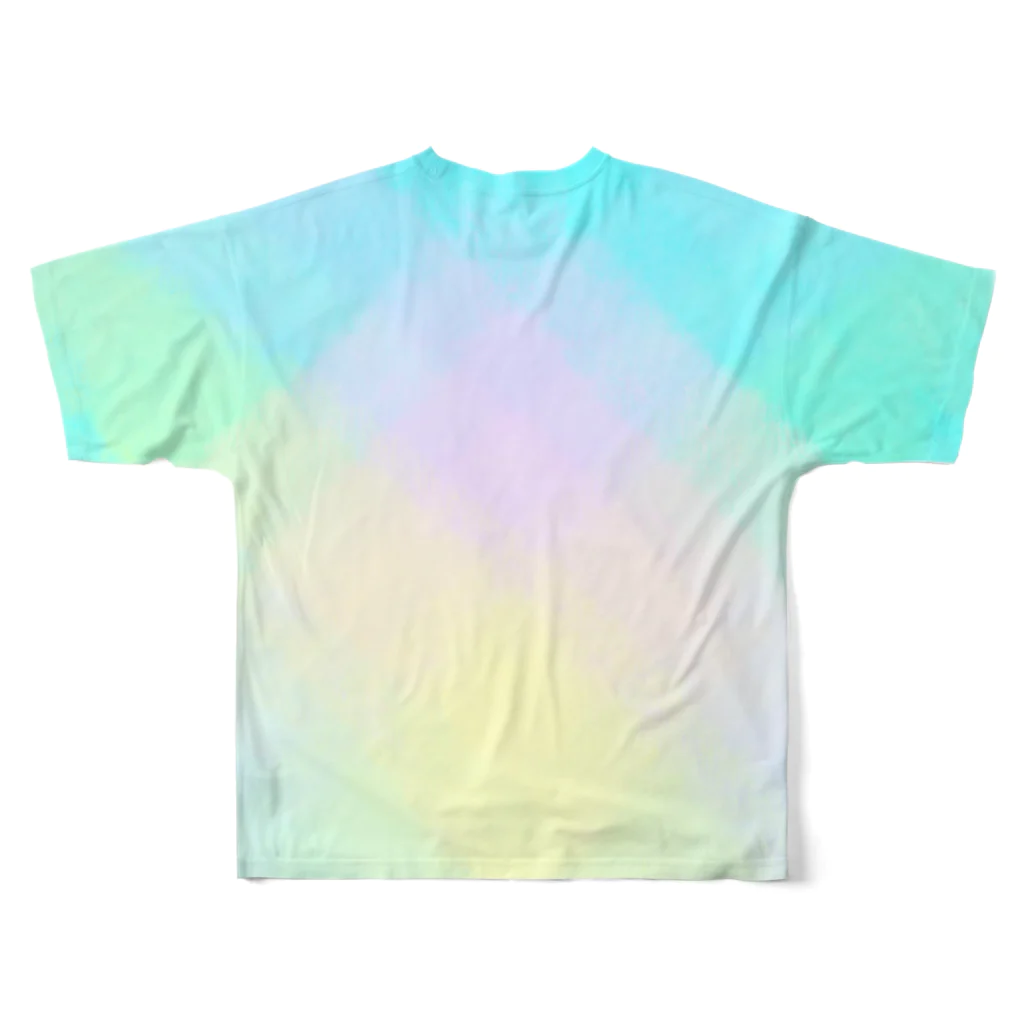 ponのrainbow フルグラフィックTシャツの背面