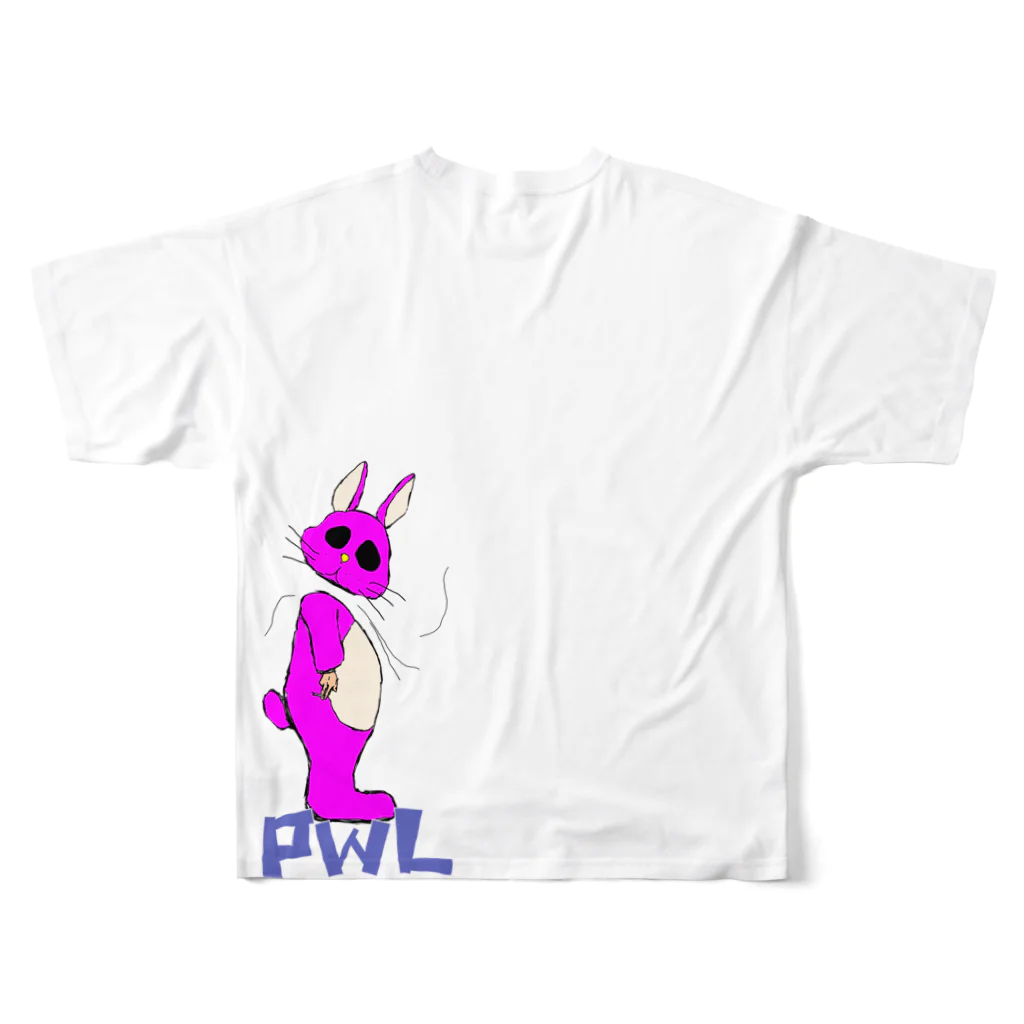 PWL-raysのPWL girls#2  フルグラフィックTシャツの背面