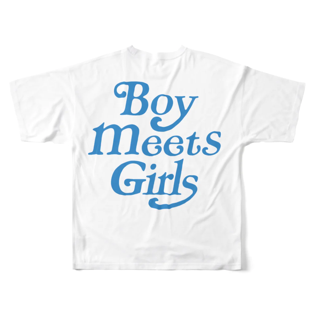 Seanのboy meets girls ATSU フルグラフィックTシャツの背面