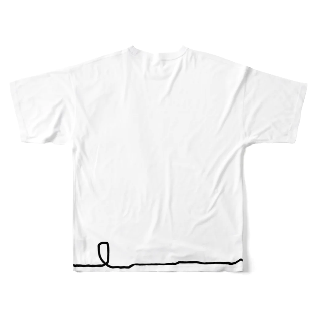 あやふ屋のあやふ屋 行進 All-Over Print T-Shirt :back