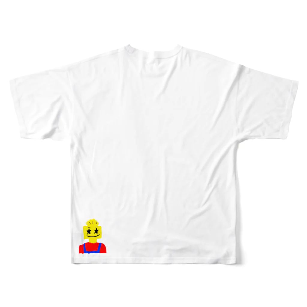 Jax shopのレゴ大好きボーイ フルグラフィックTシャツの背面