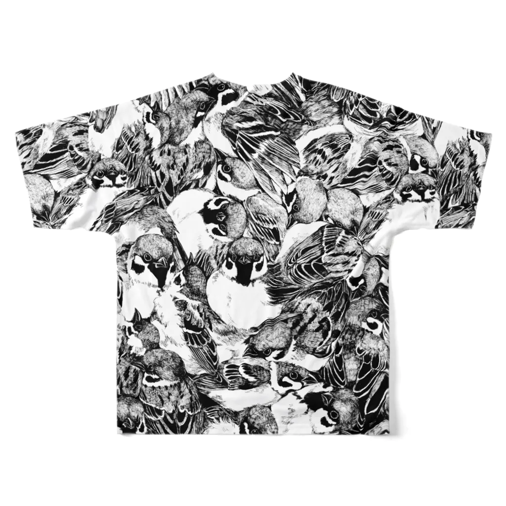 とびはちのスズメ柄T All-Over Print T-Shirt :back