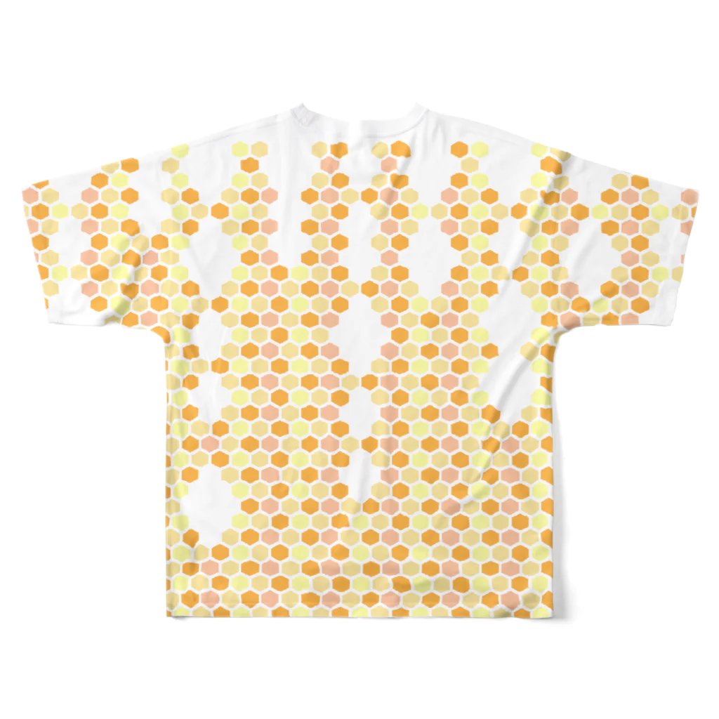 蒼樹のハニカム All-Over Print T-Shirt :back