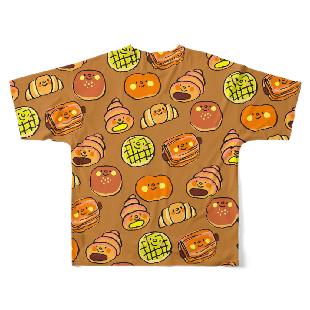 ゴキゲンサンショップの菓子パンズ フルグラフィックTシャツの背面