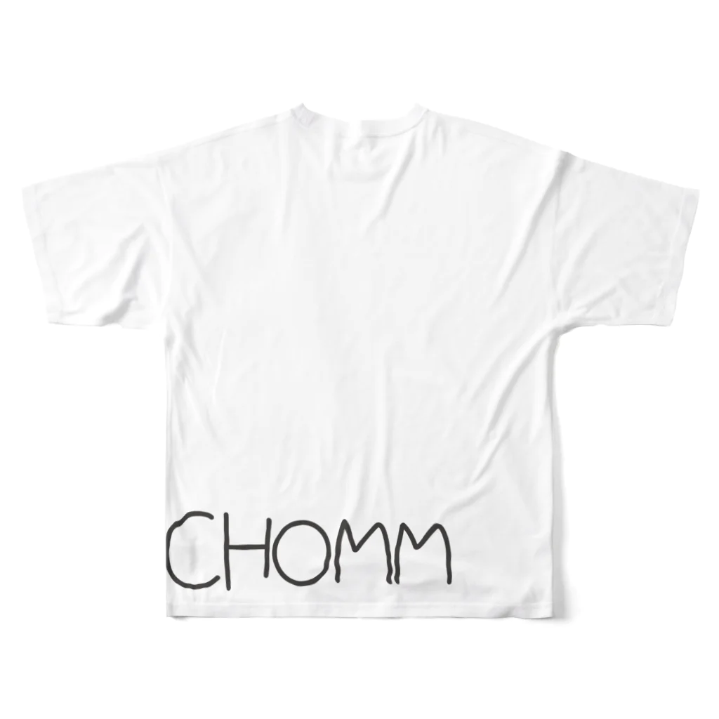 EH.hughのChomm フルグラフィックTシャツの背面