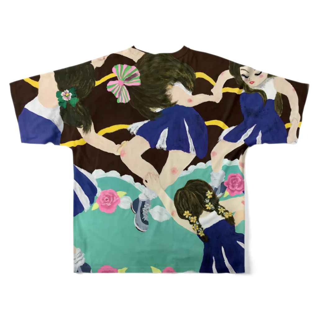 しのしの本舗のReiwa Japan in Dance All-Over Print T-Shirt :back