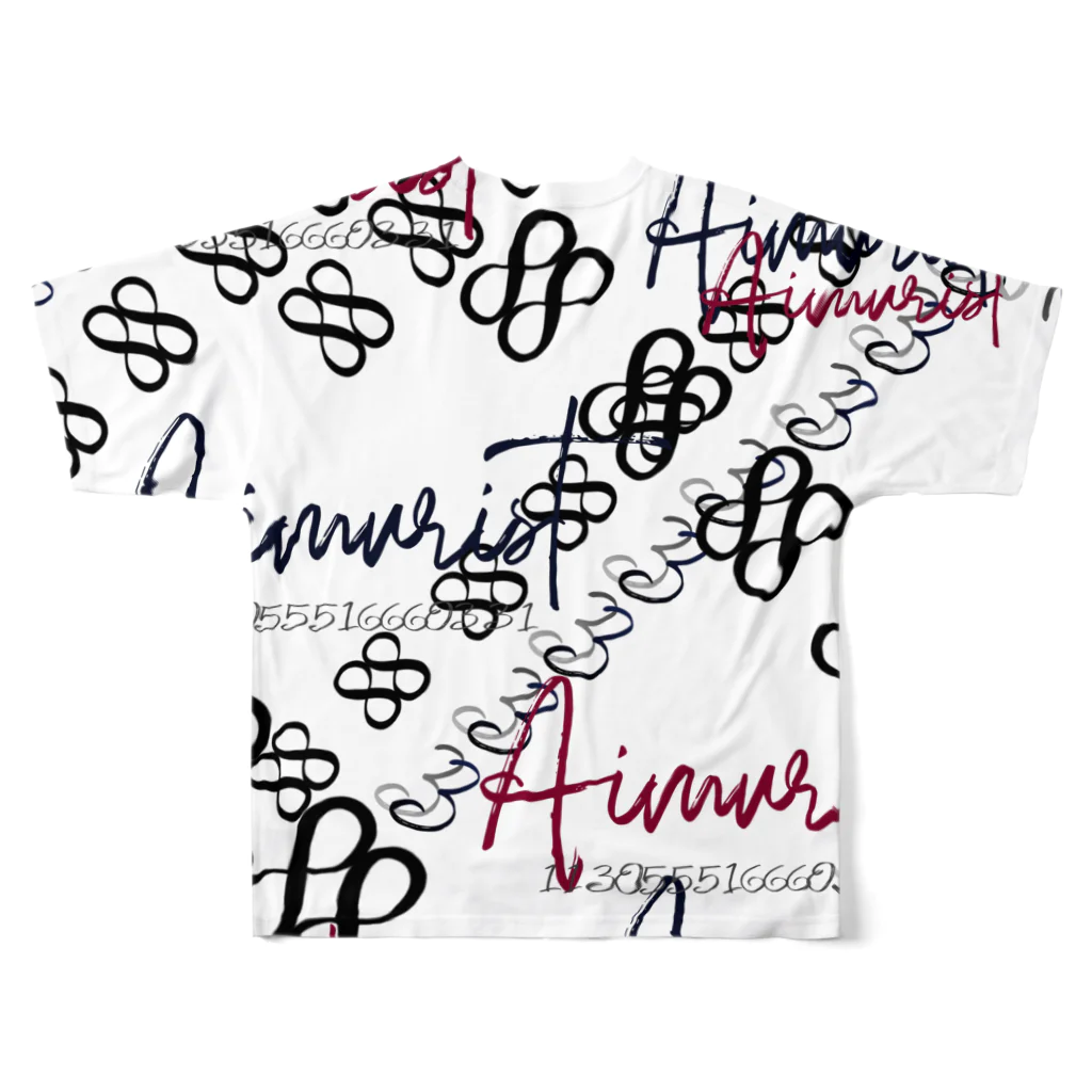 Aimurist のWメビウスの輪　33 All-Over Print T-Shirt :back