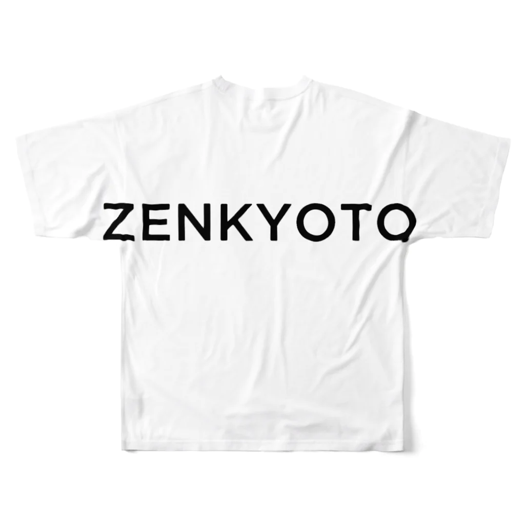 ZENSTOREのZENロゴTシャツ　 フルグラフィックTシャツの背面