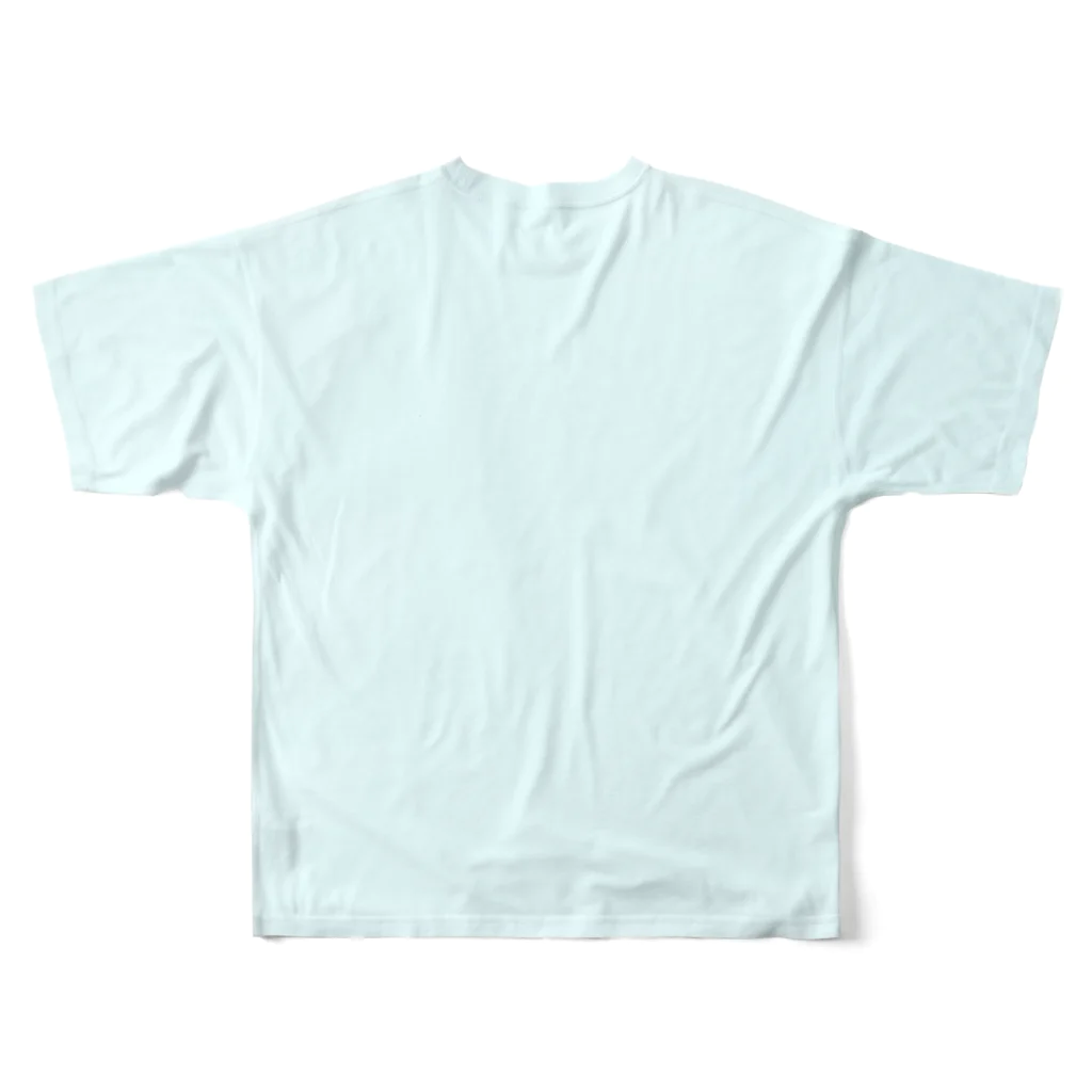 よろづ屋 安宅彦一長船の壮大な海開き All-Over Print T-Shirt :back