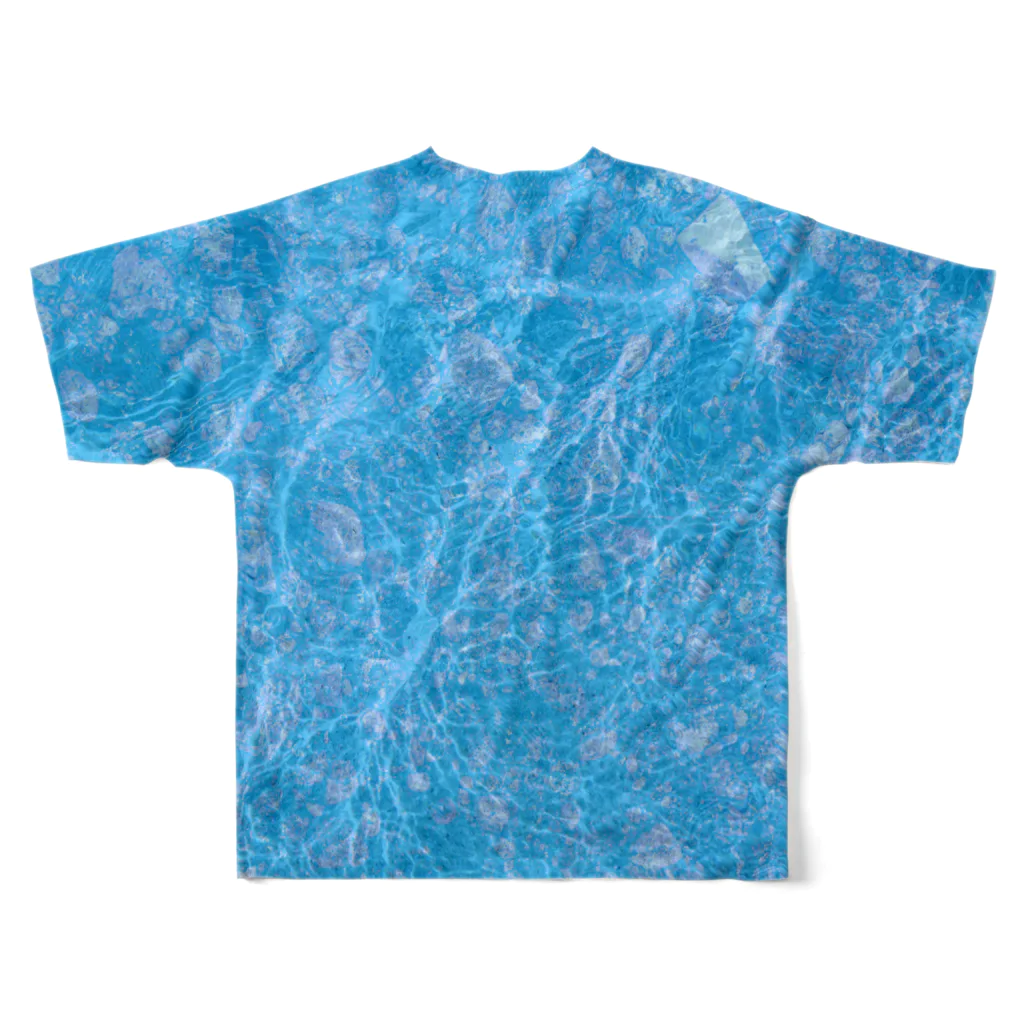 PENETの水中テキストT All-Over Print T-Shirt :back