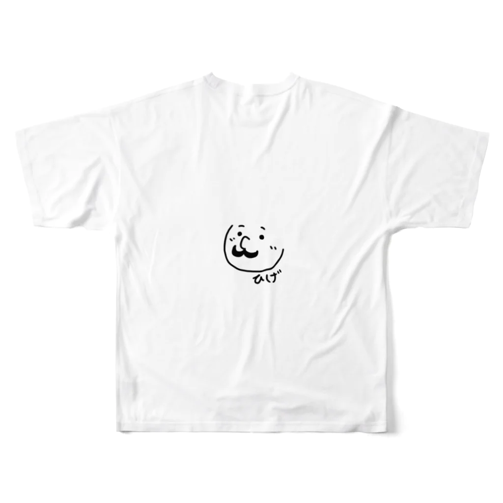 KUMA-09のひげくん フルグラフィックTシャツの背面