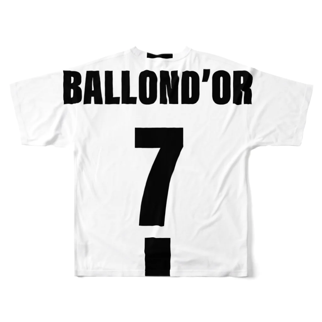 Ballond’or バロンドールのバロンドール 7 フルグラフィックTシャツの背面