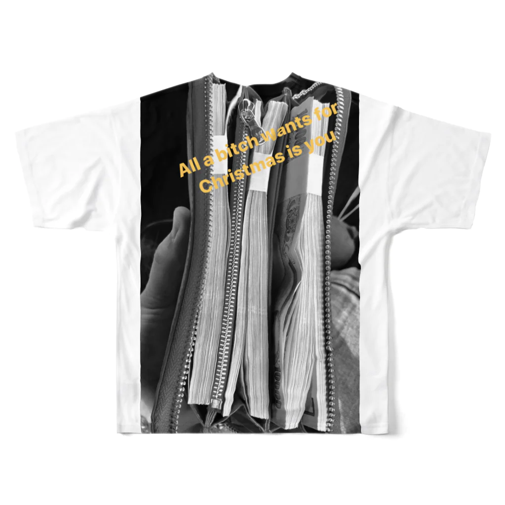 LIVEREAL のCogikbus- Christmas cash All-Over Print T-Shirt :back