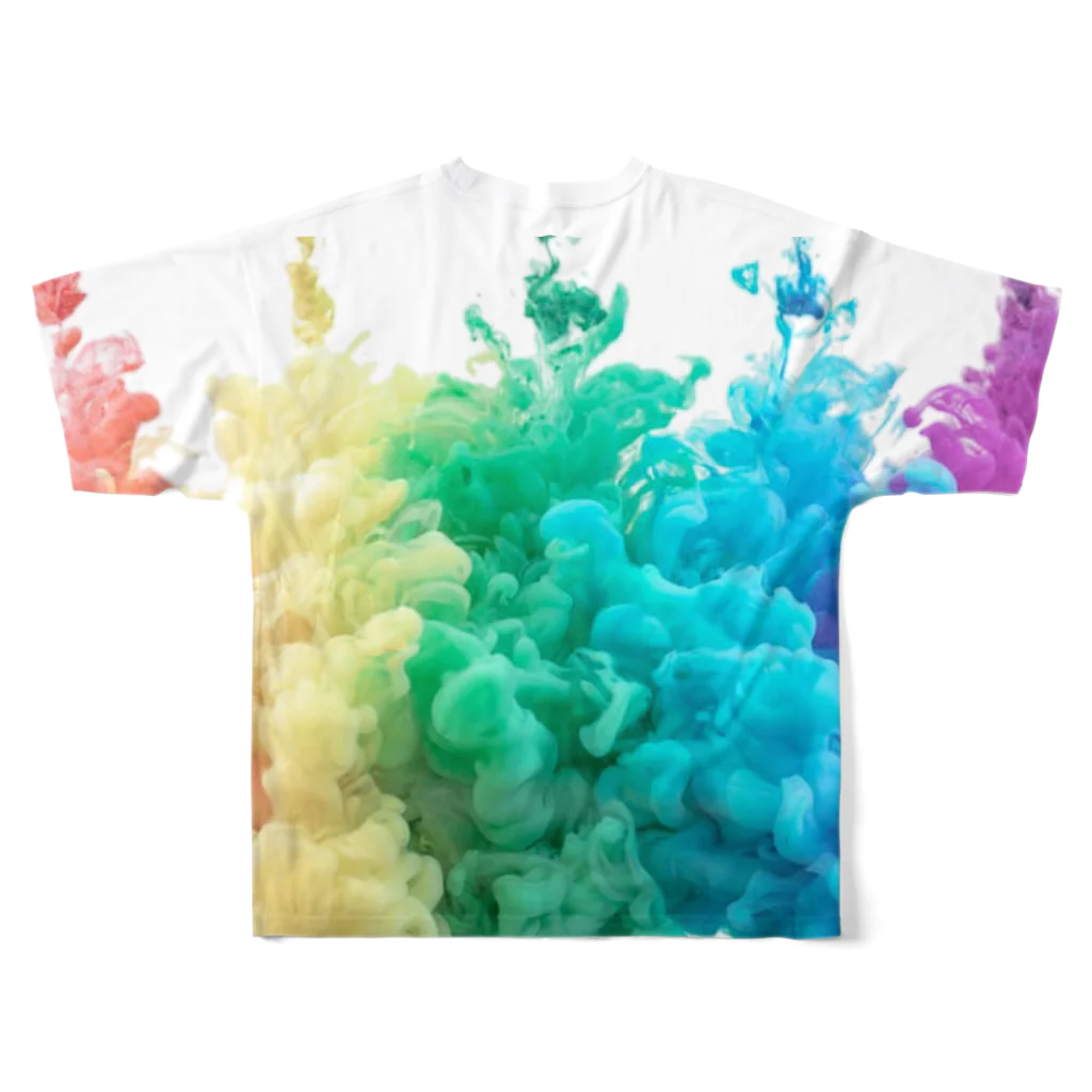 RaRaRa-Designのrainbow All-Over Print T-Shirt :back