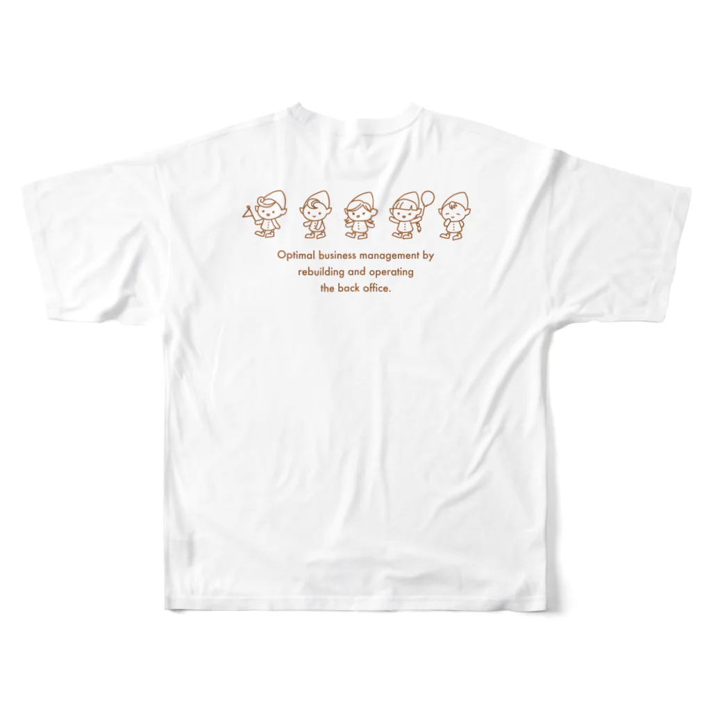 Brownies Works ShopのBrownies Worksマウス All-Over Print T-Shirt :back